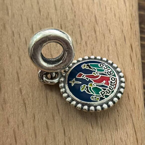 Pandora Puerto Rico Three Kings Exclusive Charm, S925 Silver Bracelets - Picture 3 of 4